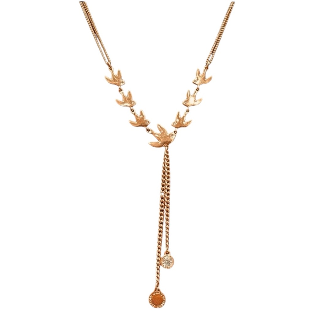 Marc Jacobs Necklace Gold-Plated with Birds RARE* - Picture 10 of 10